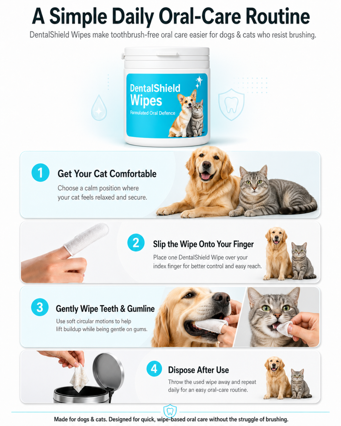 Don’t Wait Until Bad Breath Turns Into a Dental Problem with DentalShield™ Wipes - LOURONA